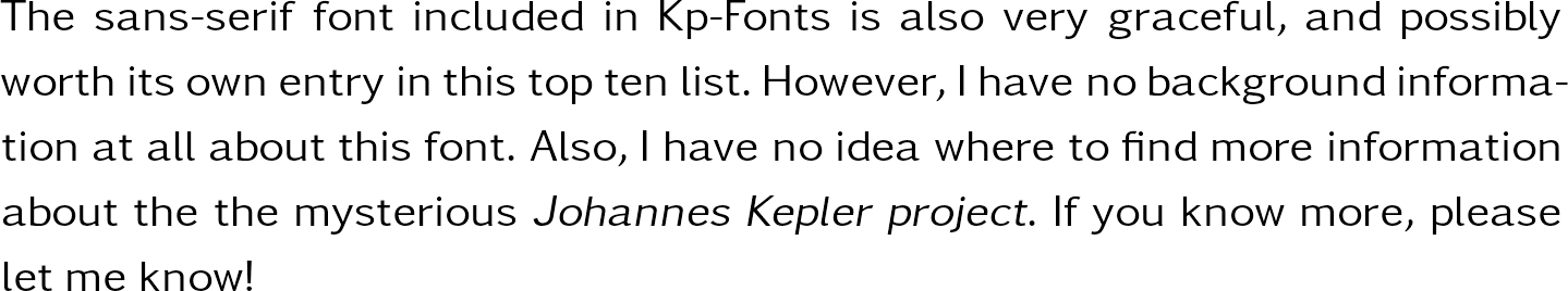 Kepler Sans