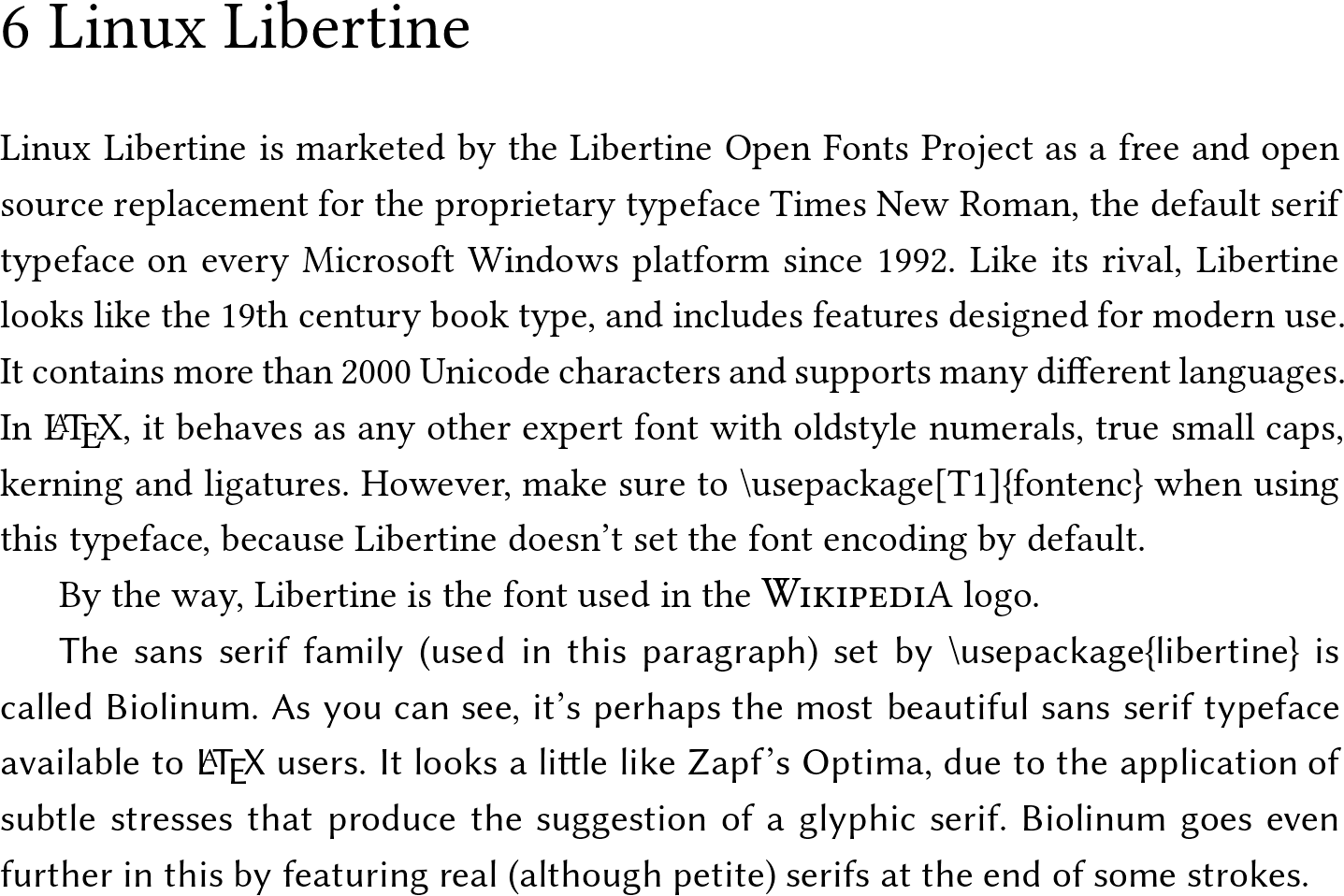 Latex font size